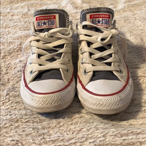 customised white converse